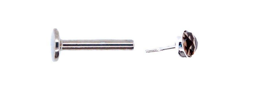 Push Pin vs Threaded Screw Flat Back Piercing Jewelry